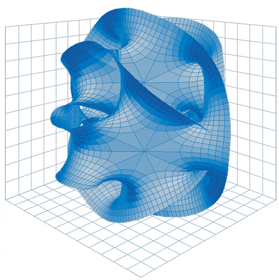 换句话说,在弦理论中,在弦理论中,时空的几何结构决定了物理现象.