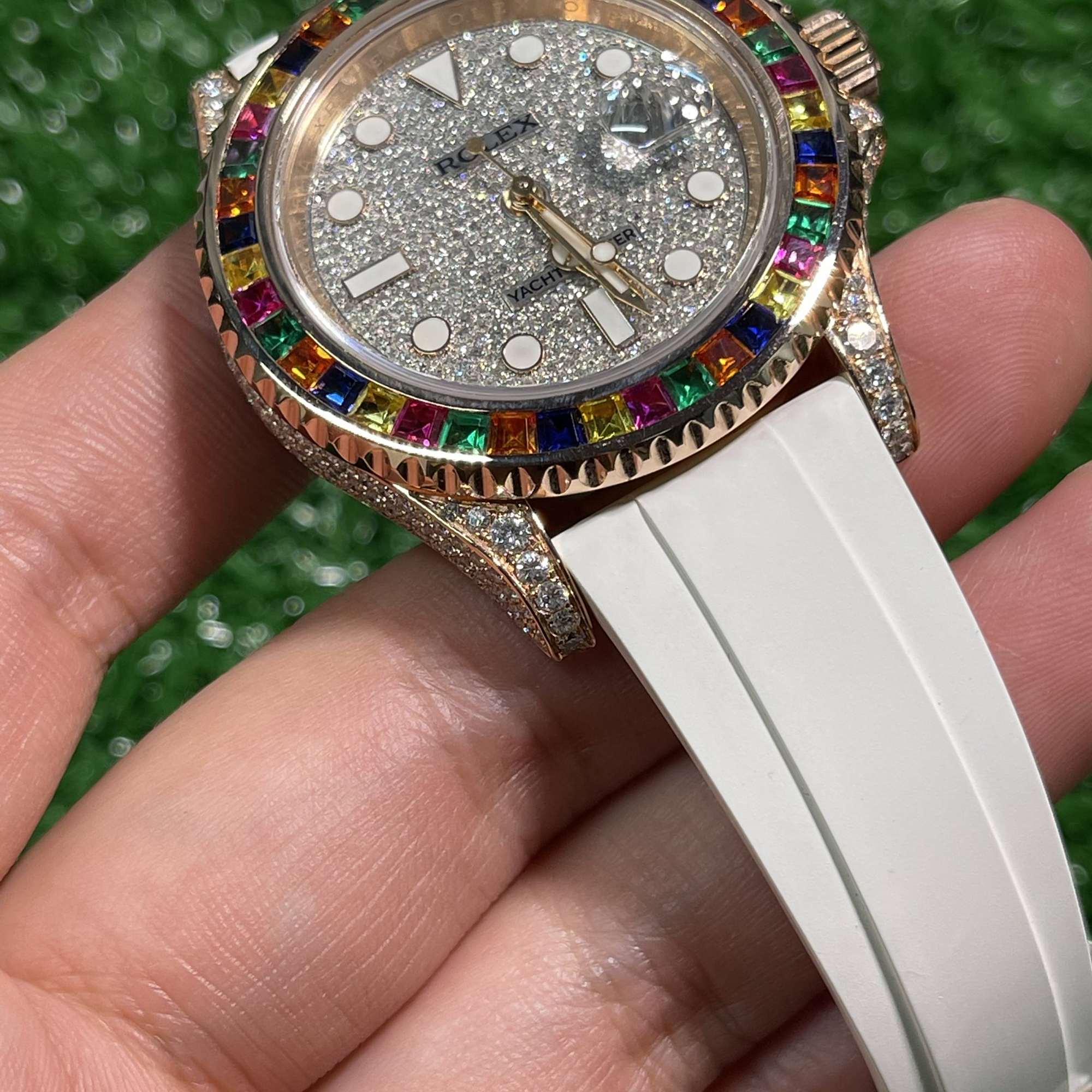 大c论表:劳力士迪金游艇后改装镶钻满天星