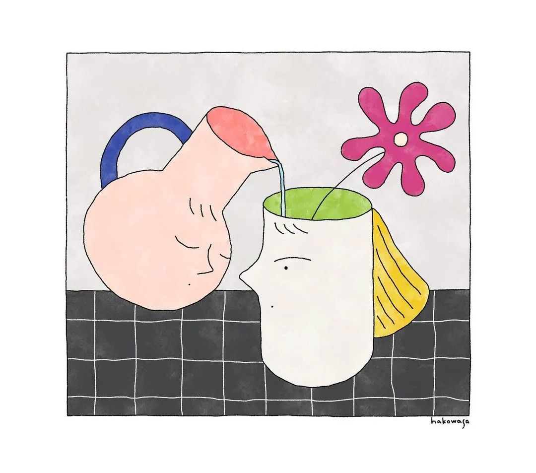 放轻松,走进他的治愈小画里