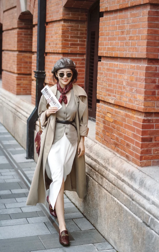 被三木博主惊艳住了!"西裤 乐福鞋"搭配时髦又高级,照穿就行