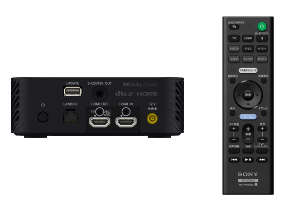 索尼ht-a9家庭影院系统配备有一个遥控器,支持的各项规格和输入标准在