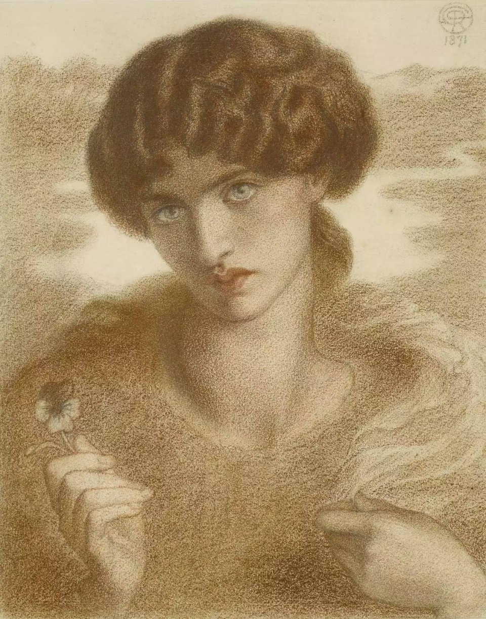 忧郁而伤感的美女油画︱英国拉斐尔前派但丁·迦百利·罗塞蒂作品