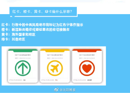 沈阳人的行程卡"红"了?别怕,还是"绿卡"