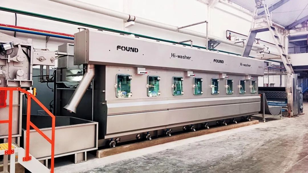 福达全新一代高效,节能,智能绳状水洗机组亮相tsci印染工业展!