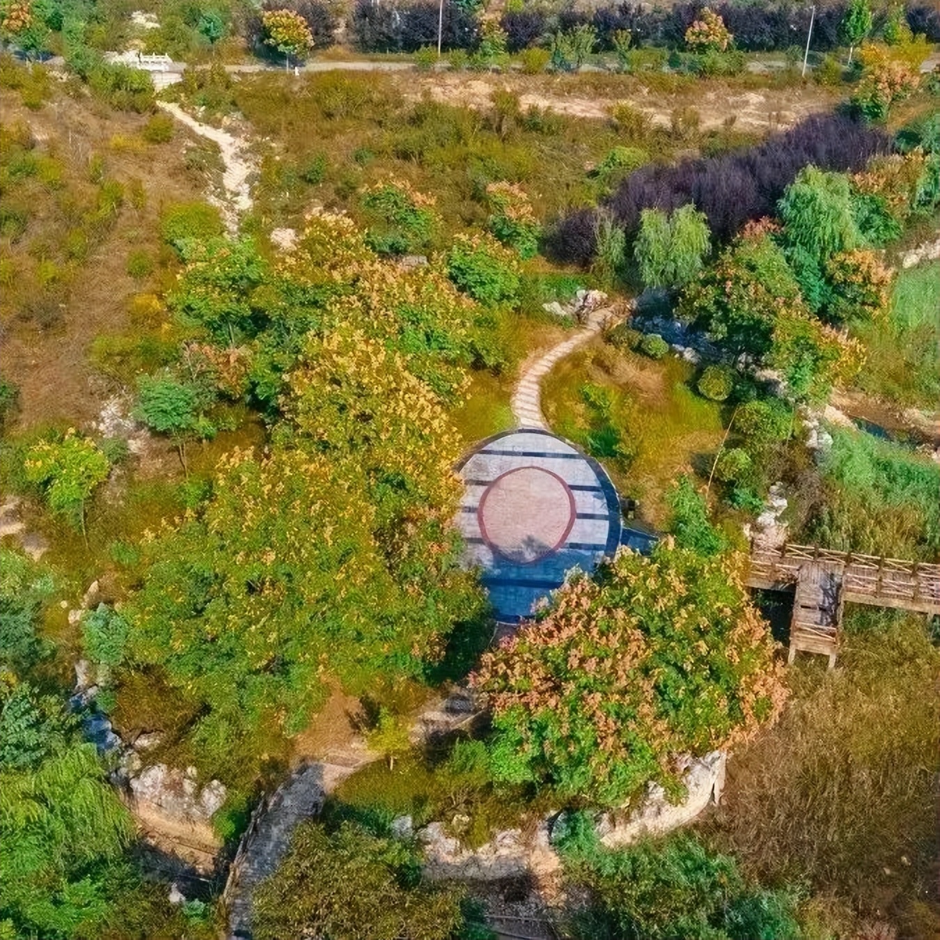 赴重阳之约贾汪大洞山景区寒露过后,黄花红叶秋色秀无边,重阳佳节至又