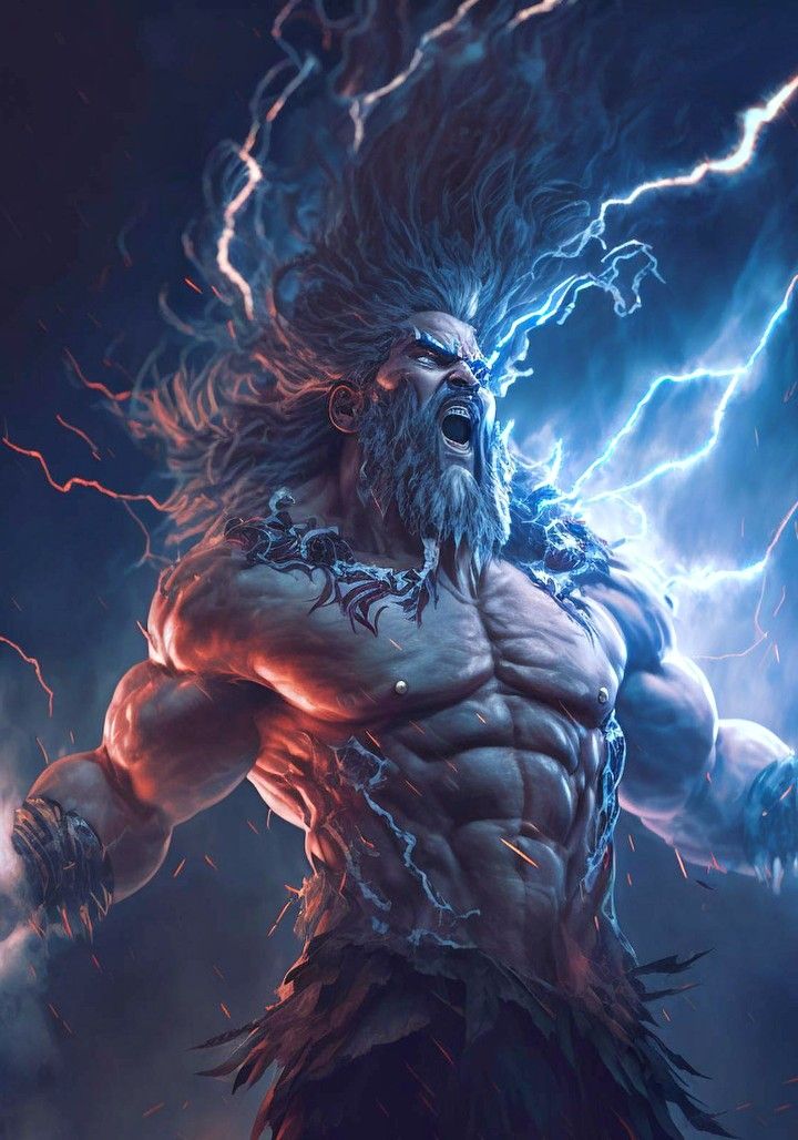 宙斯:cg绘画中的众神之王,威严与智慧的卓越绽放