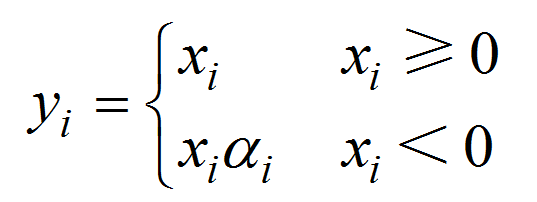 leaky relu激活函数为