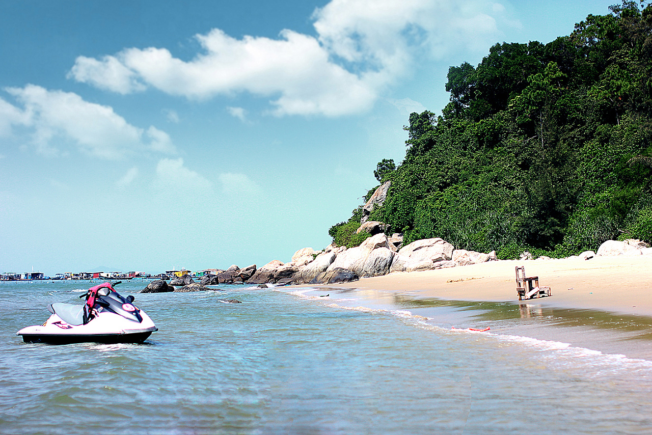 在广东找了一个小岛,海陵岛!