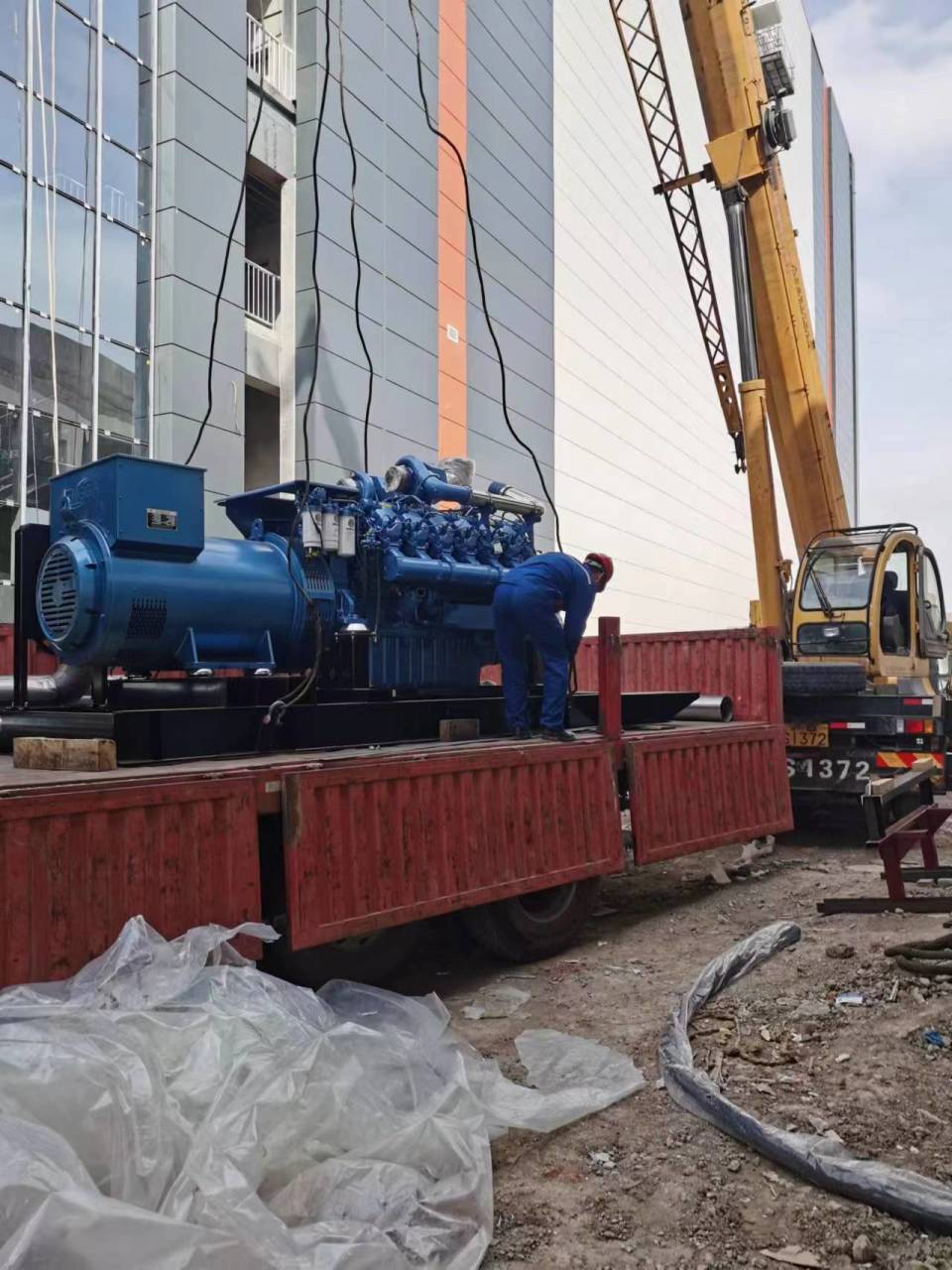 重庆中胜集团潍柴博杜安系列柴油发电机为上海某高端产业保驾护航