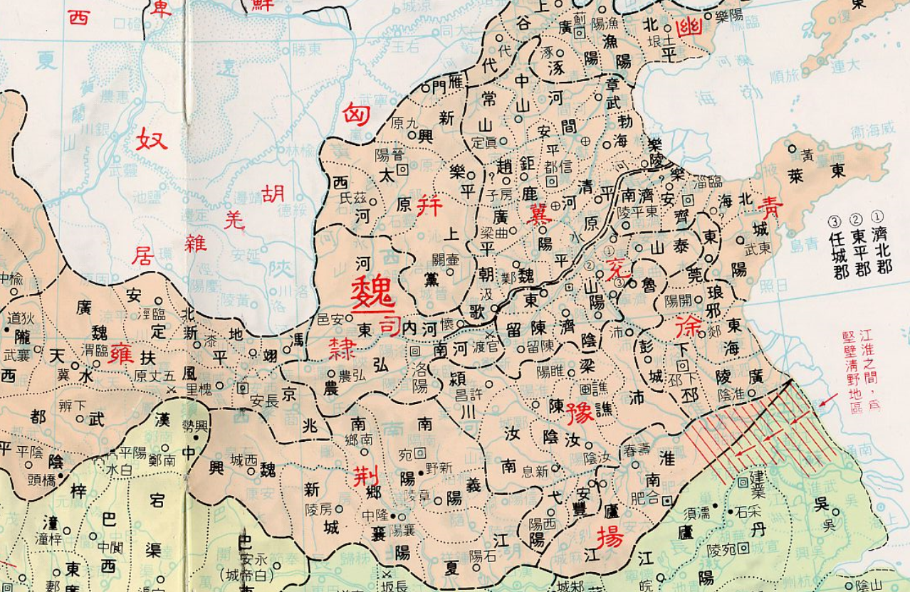 三国时期郡县地图图片