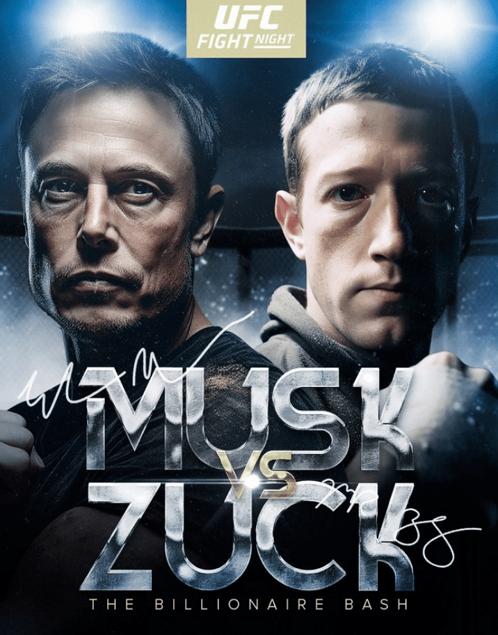 马斯克vs扎克伯格对决出变故,ufc与one谁能抓住机会?