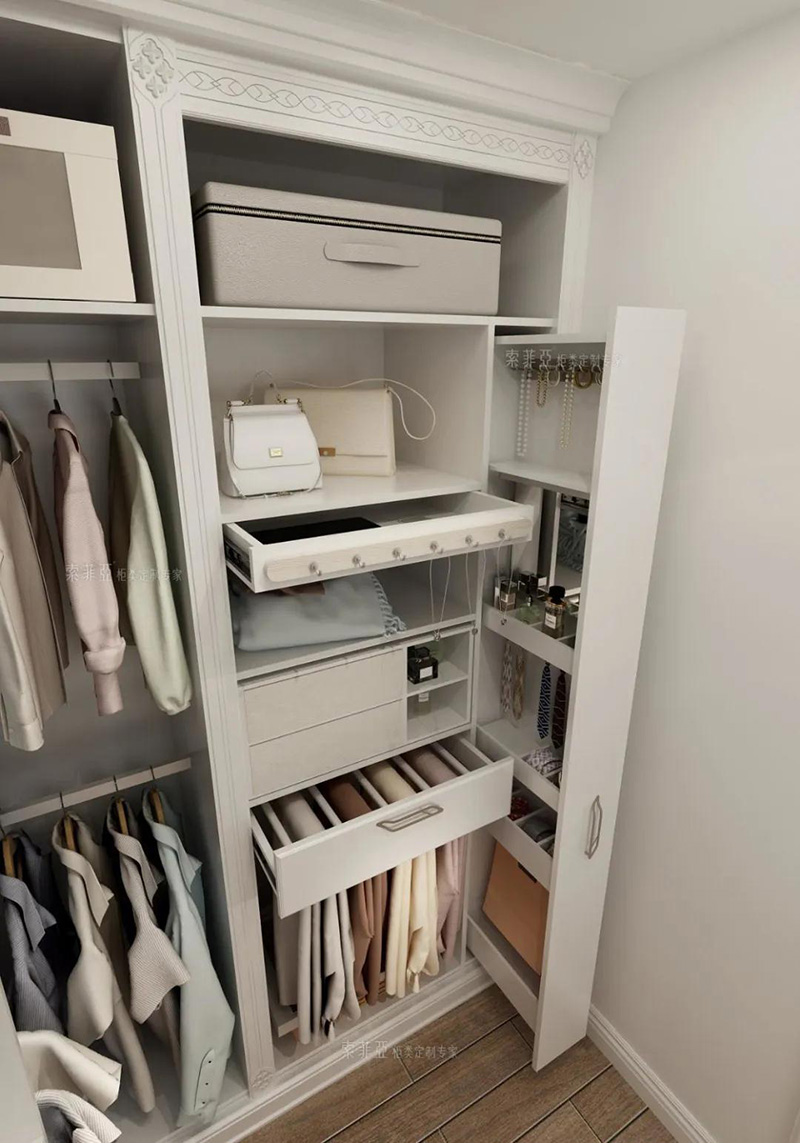 3平米也能装出这么美的衣帽间,好心动啊!