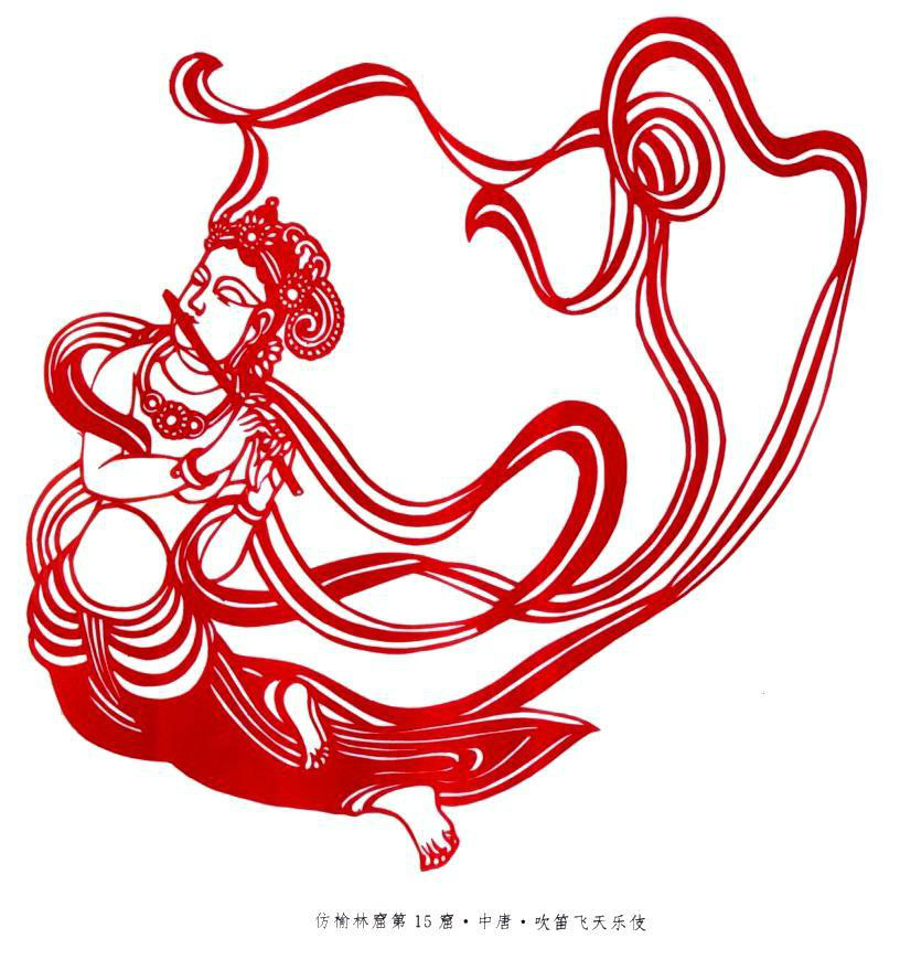 轻盈飘逸的敦煌飞天,剪出来有多美?