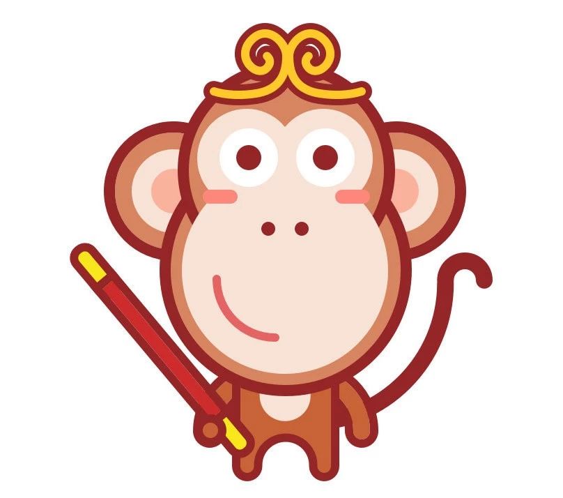 墨言教育分享丨仅需几步illustartor绘制萌萌小猴子