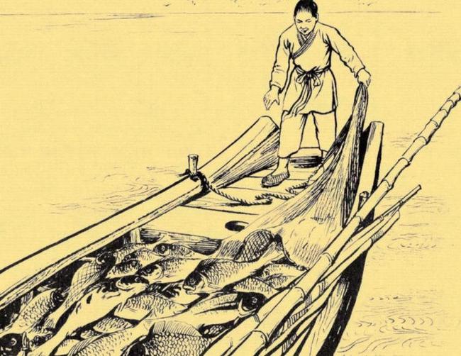 古代年轻渔夫图片图片