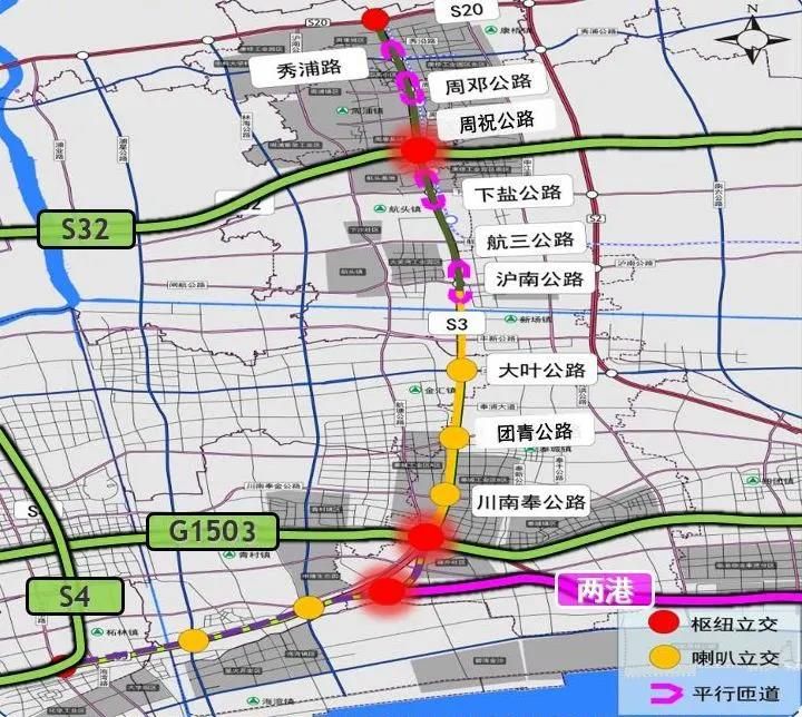 s3高速奉贤线路图片