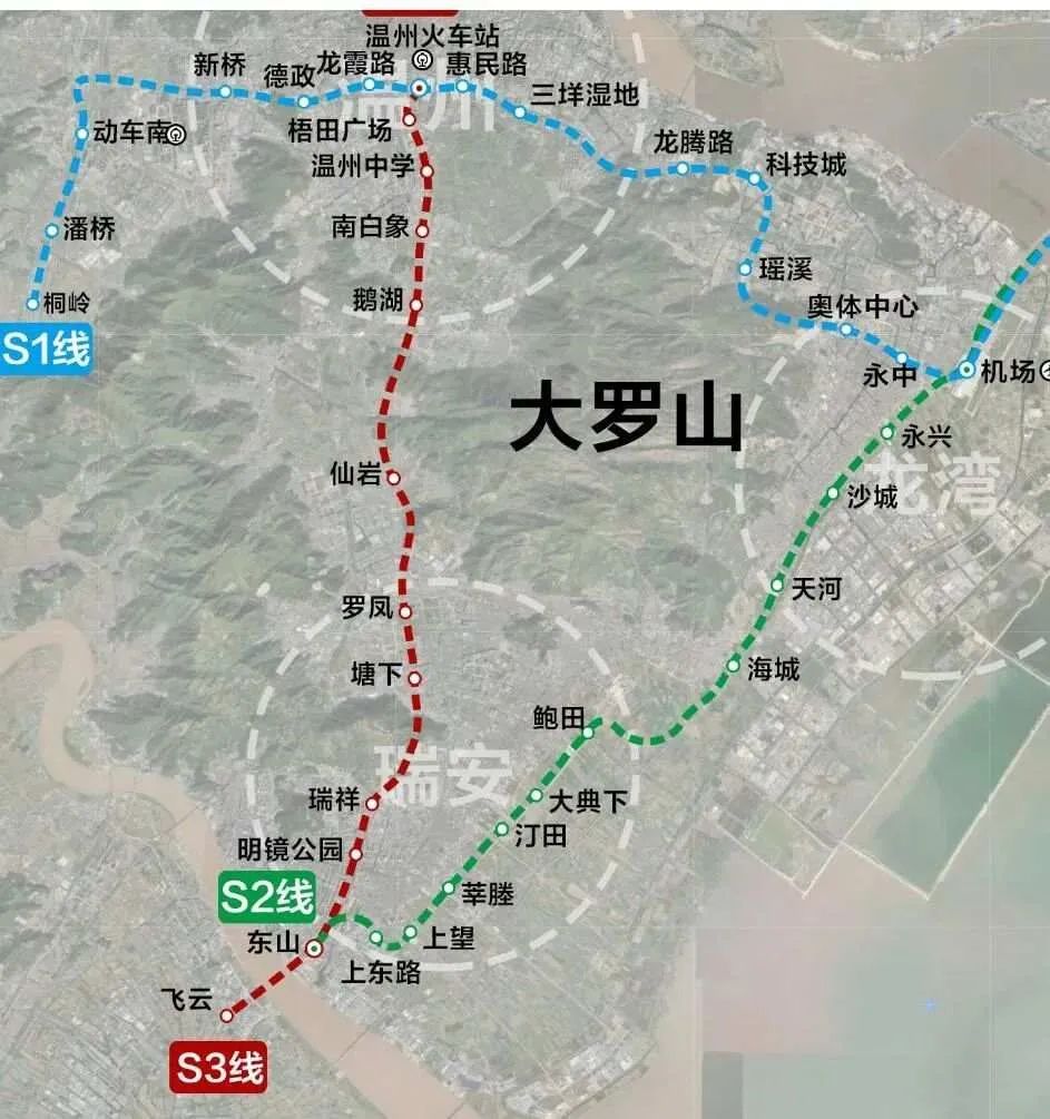 温州市域铁路s2线路图图片