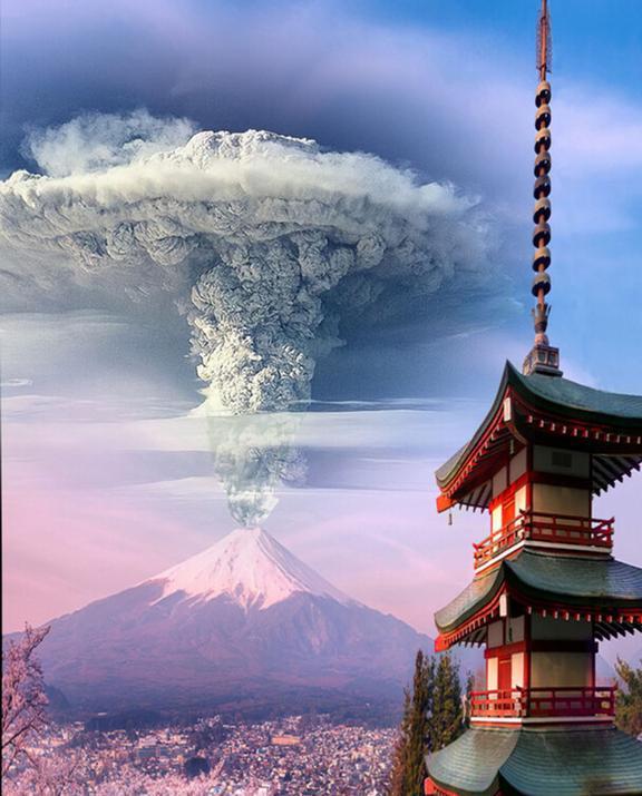 日本火山强烈喷发,伴随持续地震,周边海水变色!日本怎么了?