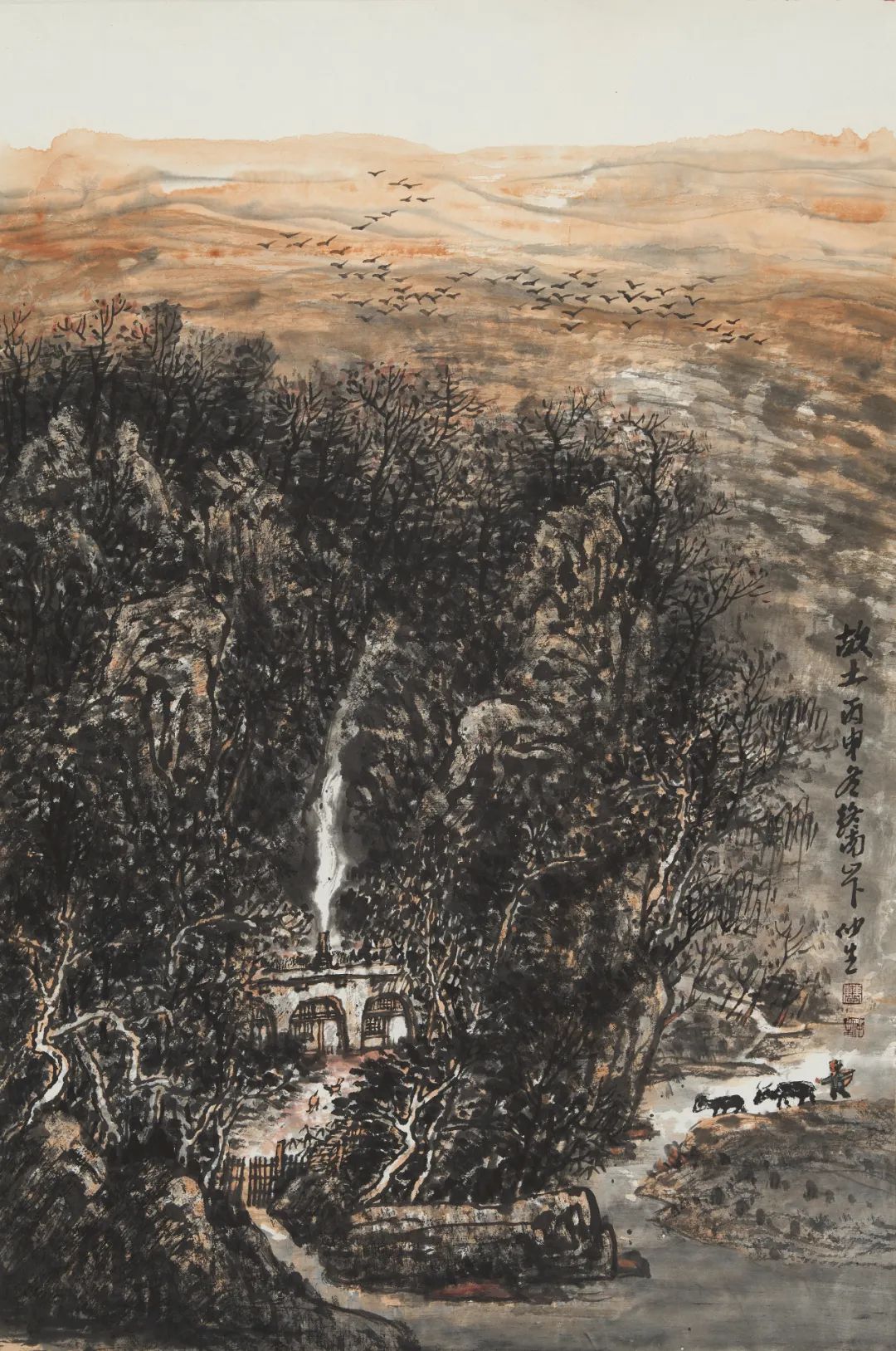 曹仲生︱山水桃花园