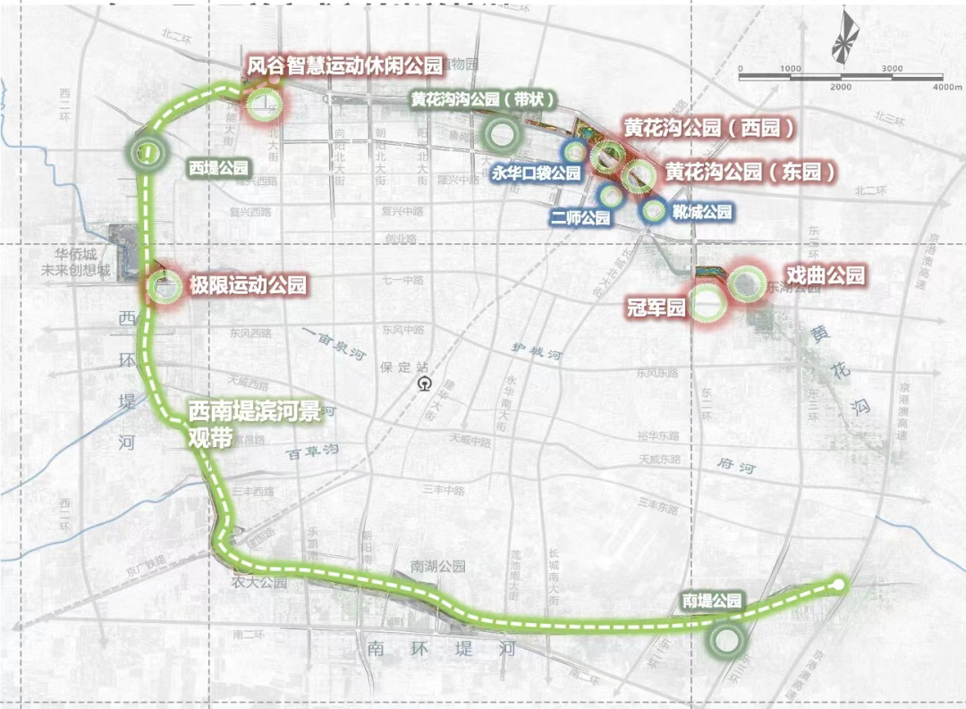 保定環城水系公園2023年元旦盛大開園