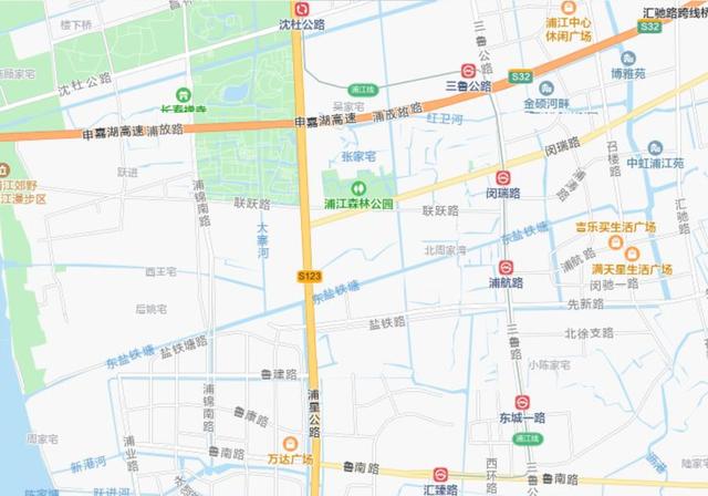 上海浦江线线路图图片