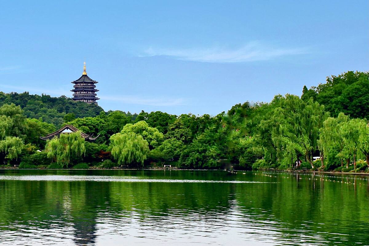 杭州,西湖,看夕阳西下,风景真的太美了!人间值得!