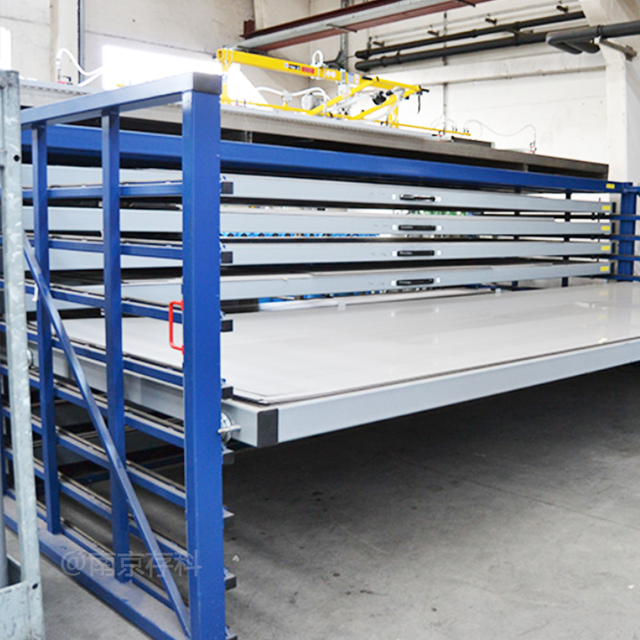 使用抽屉式板材货架存储钢板铝板 让您的仓库一个变三个