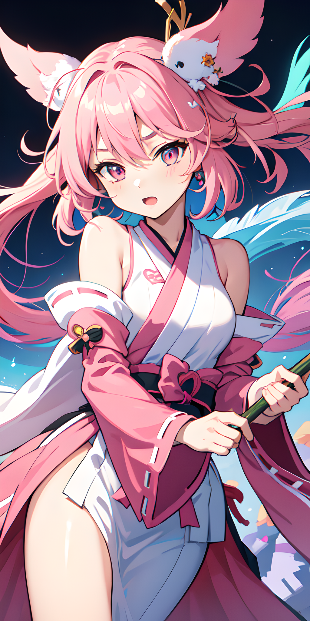 ai绘画:神秘的动漫世界里的少女,超清画质