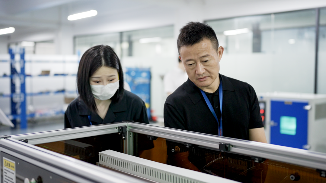 皇派门窗董事长朱福庆一行来访hopo好博窗控集团