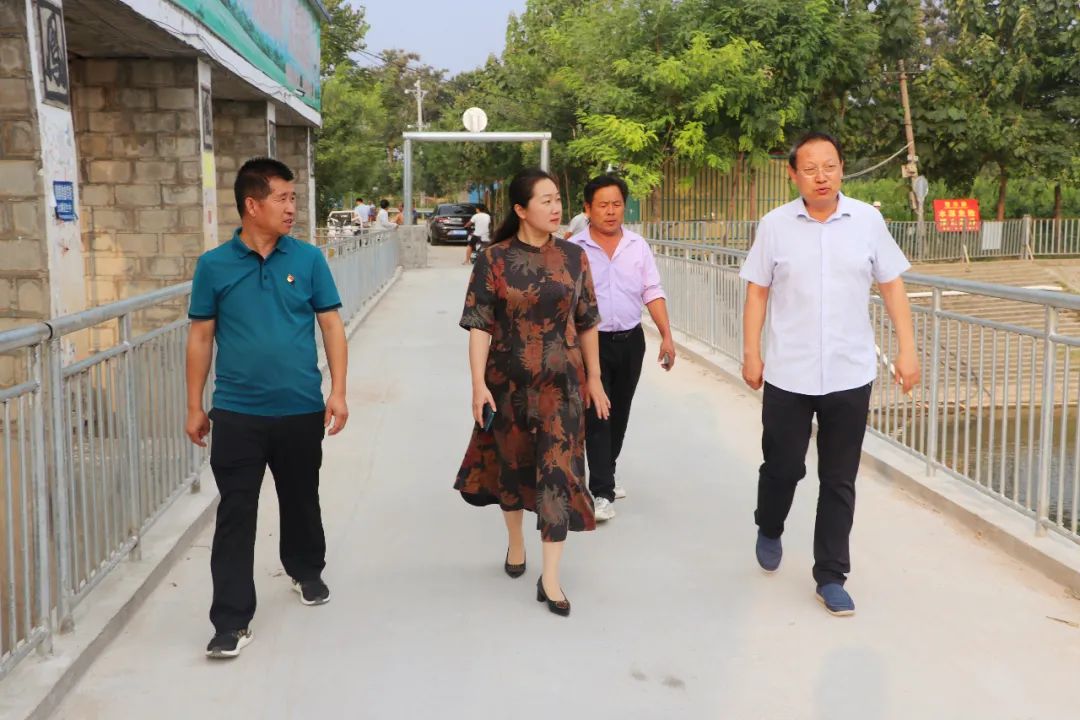 县委常委,组织部长蒋云兰调研凤凰桥重建工作