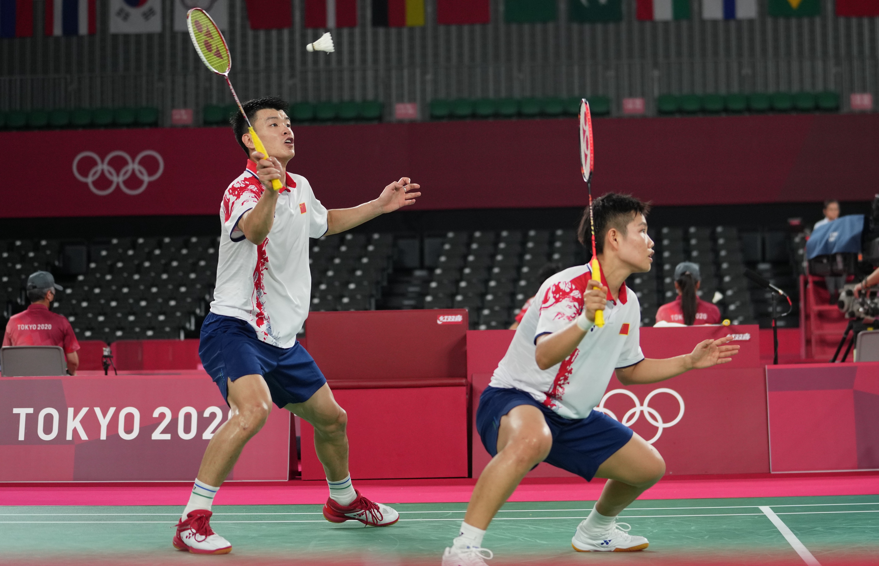 羽毛球——混双小组赛:王懿律/黄东萍获胜