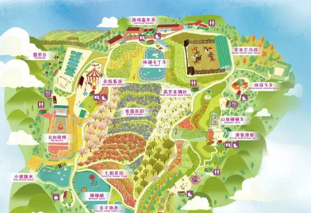 武汉木兰花海乐园景区智能电子导览带你走进浪漫的七彩花田