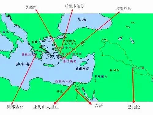 世界七大奇迹地图图片