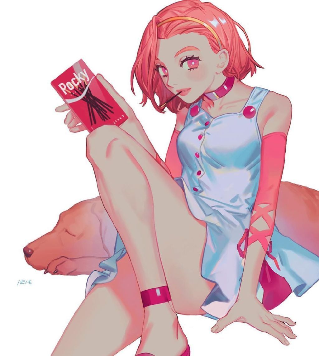 色彩绚丽又梦幻的美少女人物插画充满治愈感的画面太舒服了