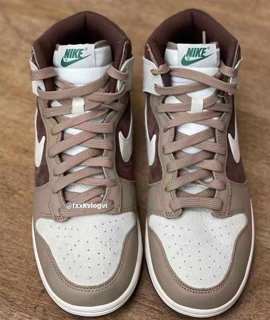 巧克力配色!nike dunk hi实物释出!