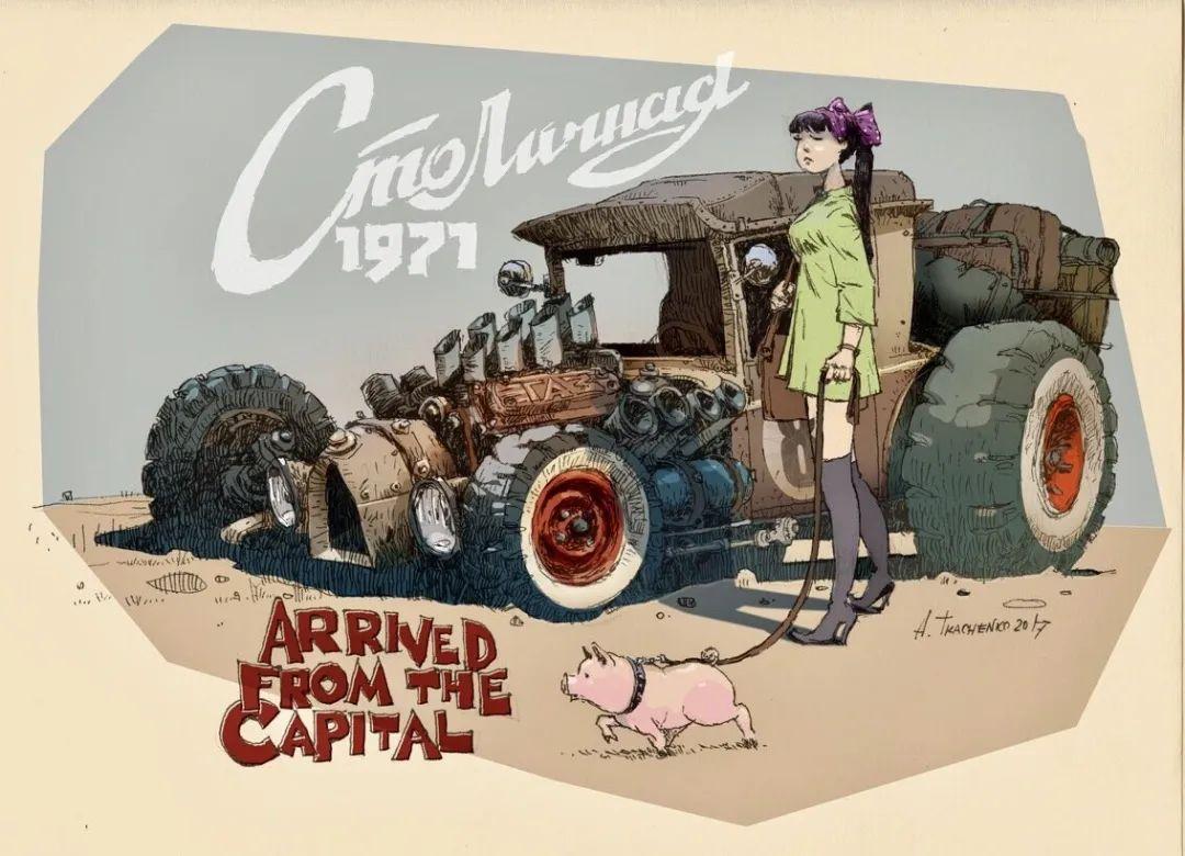 艺术家画笔下的柴油朋克版苏联