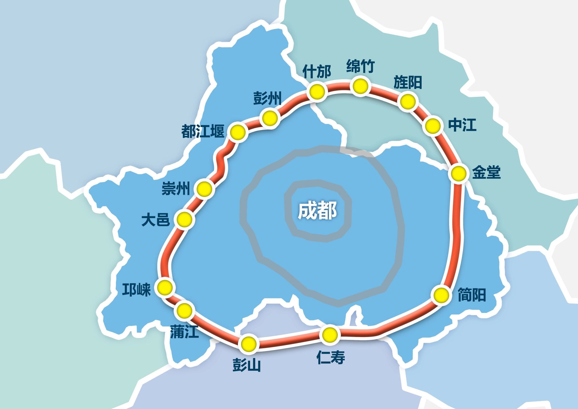 成都三绕全线贯通 德阳房价在这条线上其中排第几?