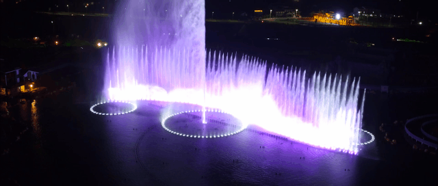 天河潭音乐喷泉图片