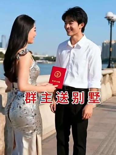 导入一张人物照片成片 搞笑 群主 帅哥 别墅