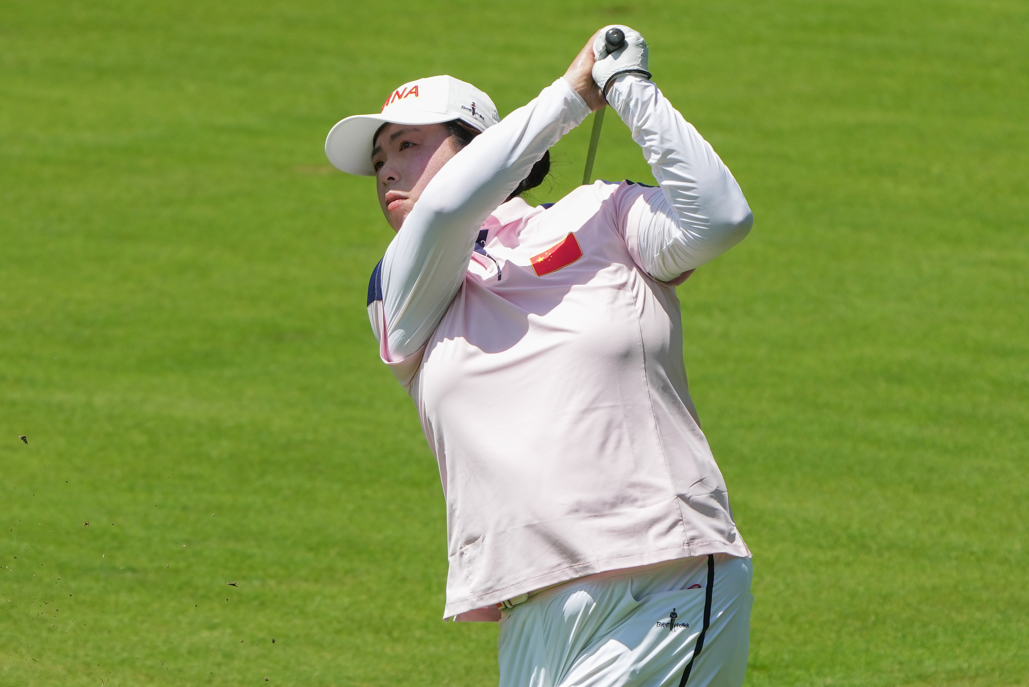 高尔夫——中国选手冯珊珊,林希妤亮相女子个人比杆赛(2)