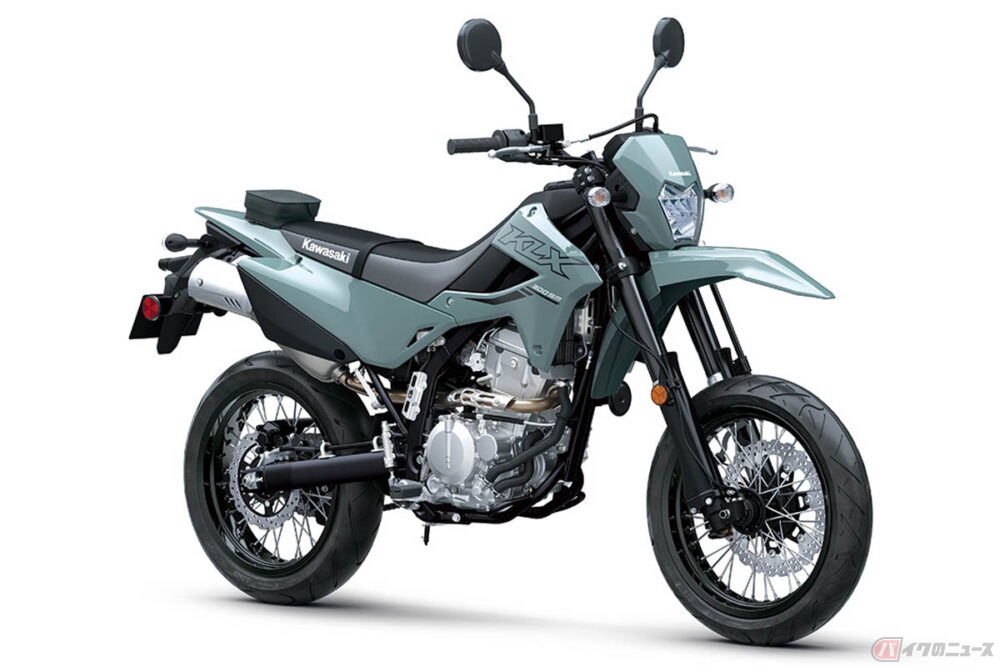 川崎klx300sm更时尚的2024车型在北美亮相