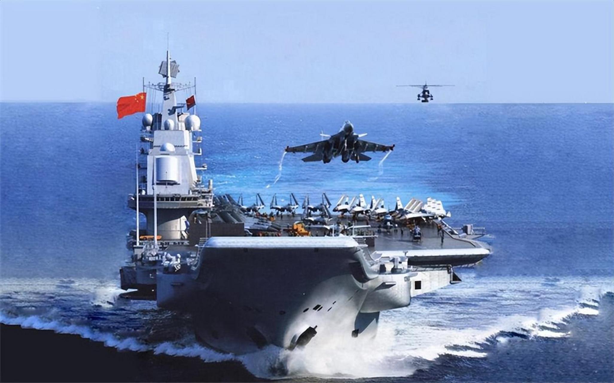 中国近几年来海军大幅度扩军,建造大型舰队航空母舰,虽然长远来看是"