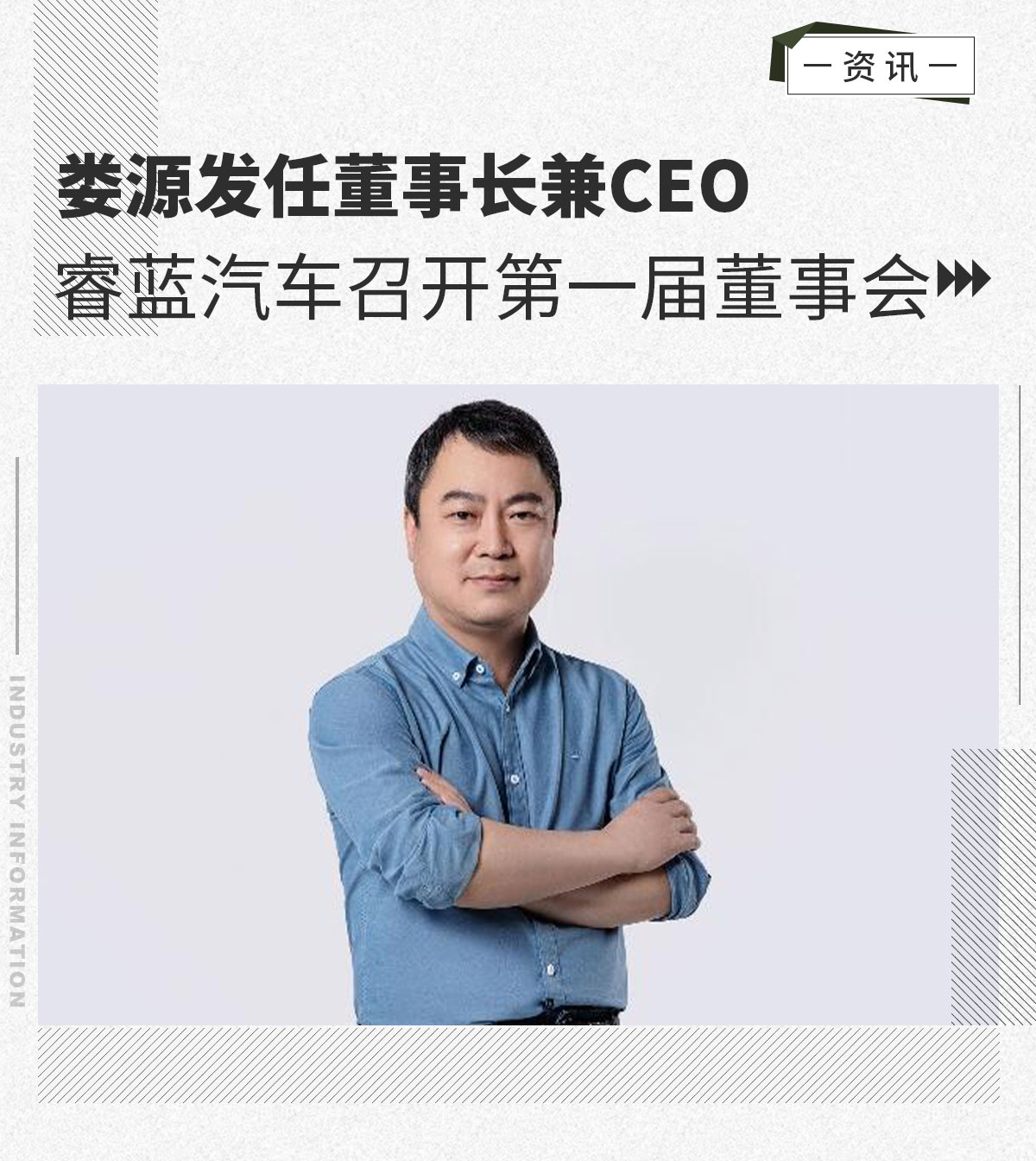 睿蓝汽车召开第一届董事会 娄源发任董事长兼ceo