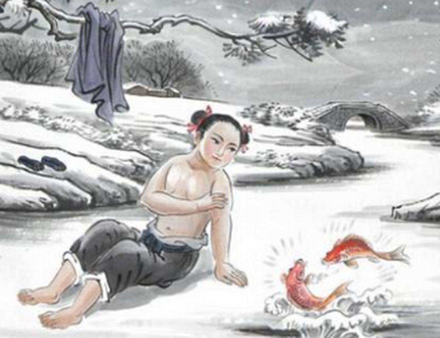 "卧冰求鲤的来源"——在中国传统文化中,有许多寓