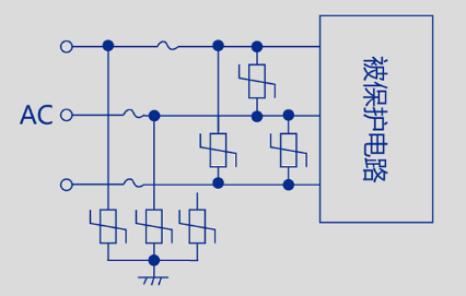 压敏电阻防雷接线图图片