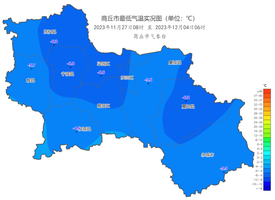 商丘最新一周天气预报出炉
