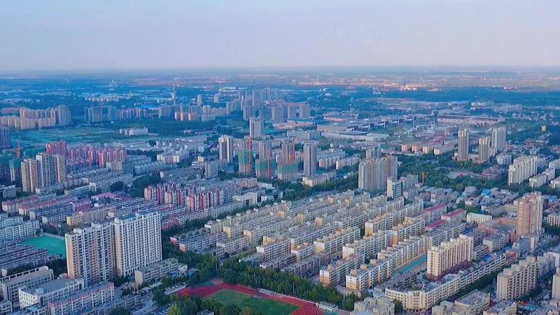 航拍东阿阿胶之乡山东东阿县这座县城发展的真不错