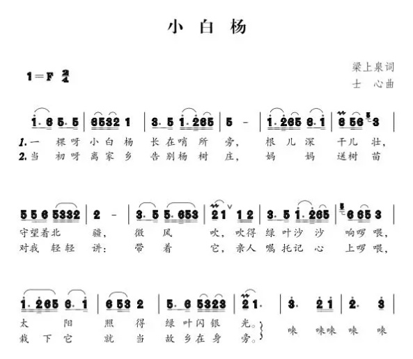 党史学习|歌曲中的百年党史:《小白杨》