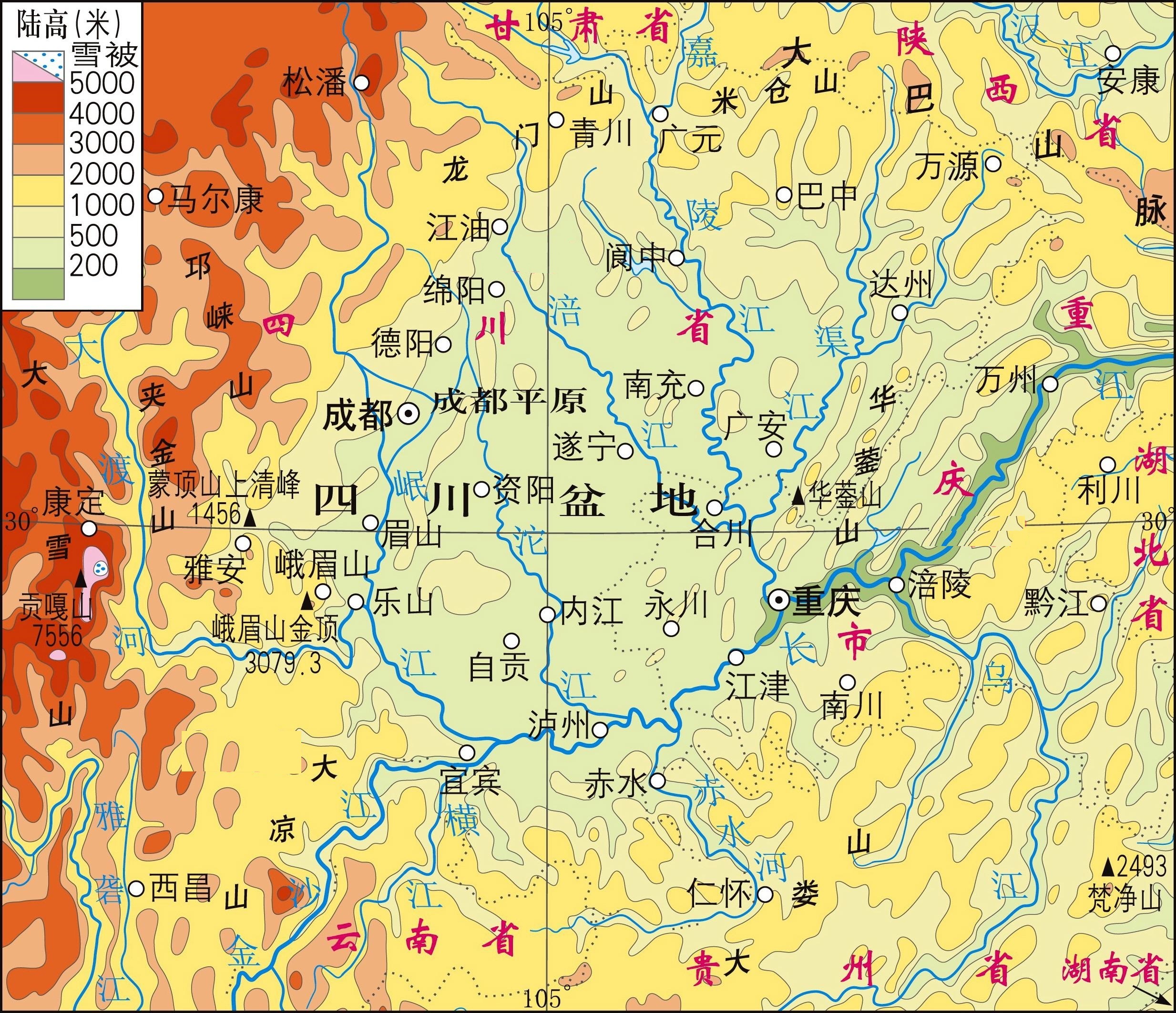 盆地地形促使"四川盆地"成为我国当下最热的地区