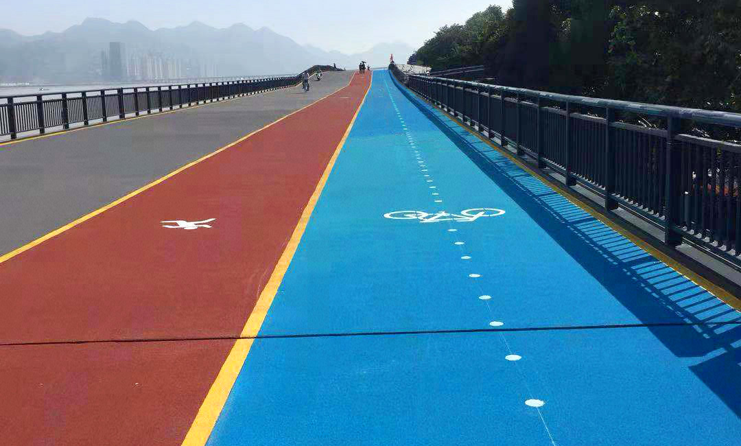 得锢钢桥面非机动车道铺装方案